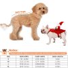 Pet Christmas Costumes Red Winter Coat for Dog Riding Santa Claus New Year Outfit
