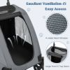 Dog Stroller Foldable Pet Stroller with Dual Entry