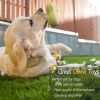 Dog Squeaky Toys For Small Med Bite Resistant Rubber Peanut Clean Tooth Chew Toy