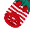 Dog Sweater Christmas Clothes Snowman Stripes Costume Holiday Sweater for Small Medium Dogs