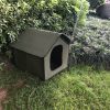 Dog House, Portable Soft Outdoor Waterproof Windproof Rainproof Foldable Semi Enclosed