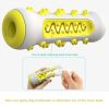 Dog Squeaky Toys for Aggressive Chewers, Tough Toothbrush Dog Chew Toy, Nearly Indestructible Rubber Toys, Teeth Cleaning