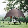 Dog Bed Tent with Canopy, Outdoor Tent House, Breathable Portable Cushion with Sun Canopy Double-Layer Camp Tent