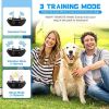 Dog Training Collar with Remote; 3 Modes, Waterproof Bark Collar
