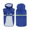 Dog Raincoat Leisure Lightweight Reflective with Hood for Small Medium Large Dogs