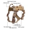 Dog Harness Tactical Training Vest And Leash Set For Large Dogs Padded Quick Release Harness