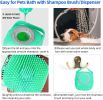 Dog Shampoo Massager Brush Comb Grooming Scrubber Shower Brush For Bathing Short Hair Soft Silicone Brushes