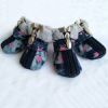 Dog Booties Set, 4 PCS Warm Winter Shoes, Skid-Proof Anti Slip Sole Paw Protector with Zipper Star Design