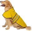 Dog Raincoat Reflective Hooded Slicker Poncho for Small to X-Large Dogs