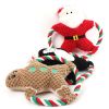 Dog Rope Toy Christmas Sound Toys - Cotton