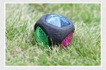 Dog Chew Toy Rubber Bouncing Toy Light up Ball Squeaky Toy, Bite Resistant Irregular Shape Toy