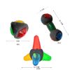 Dog Chew Toy Rubber Bouncing Toy Light up Ball Squeaky Toy, Bite Resistant Irregular Shape Toy
