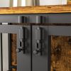Dogs Kennel up to 60 lb,  Furniture-Style Crate Removable Tray, Double-Door Lift Panel